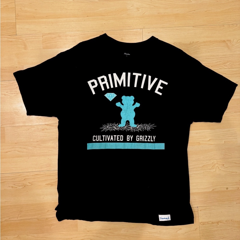Diamond X Primitive X Grizzly Collab Tshirt. Limited Edition.